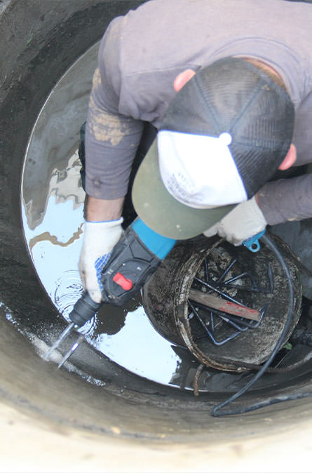Как мы выполняем ремонт колодцев в Тучково